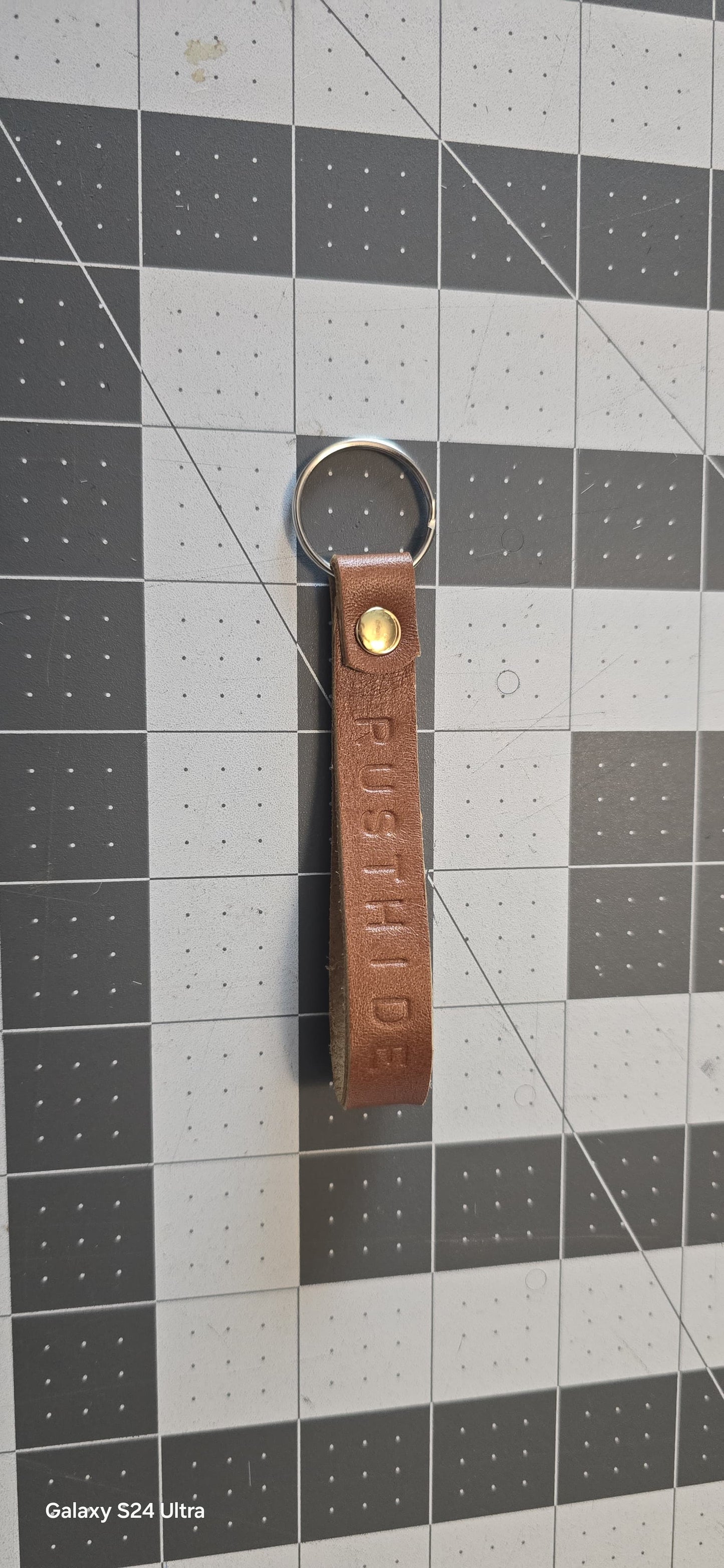 Handcrafted Leather Keychain – Assorted Natural Hides